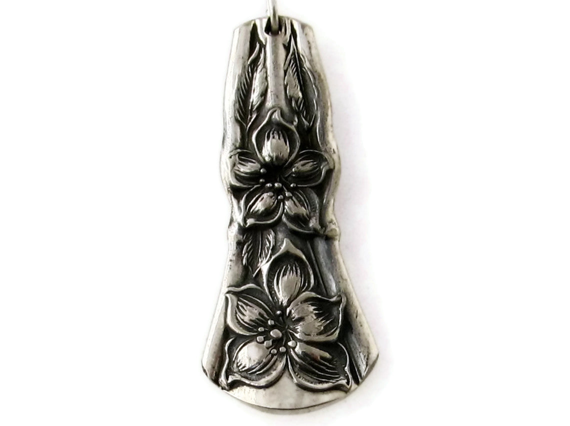 Orange Blossom Spoon Earrings Sterling Silver Earwires