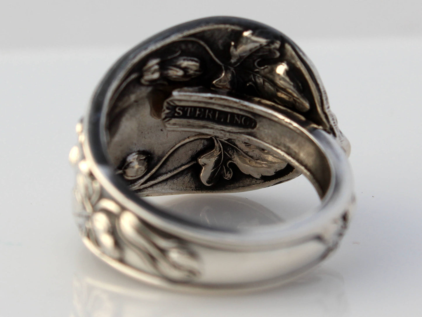 Spoon Ring Sterling Silver Daffodil Watson Floral Series #2 Size 6-10