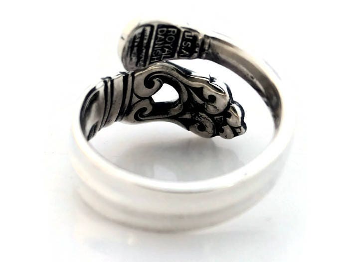 Sterling Silver Spoon Ring Royal Danish by International Silver Co. 1939 Demitasse Size 5 6 7 8 9