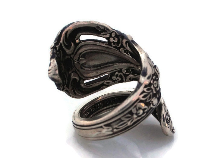 Sterling Eloquence by Lunt Silver Spoon Ring