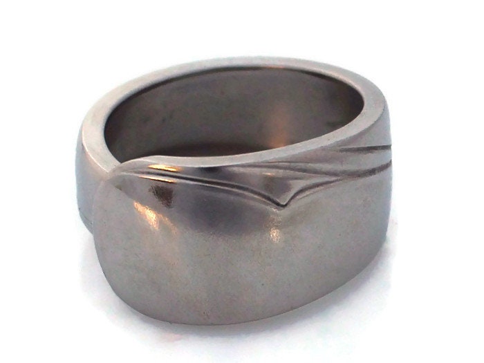 Stainless Steel Spoon Ring Mens Oceanic 1957
