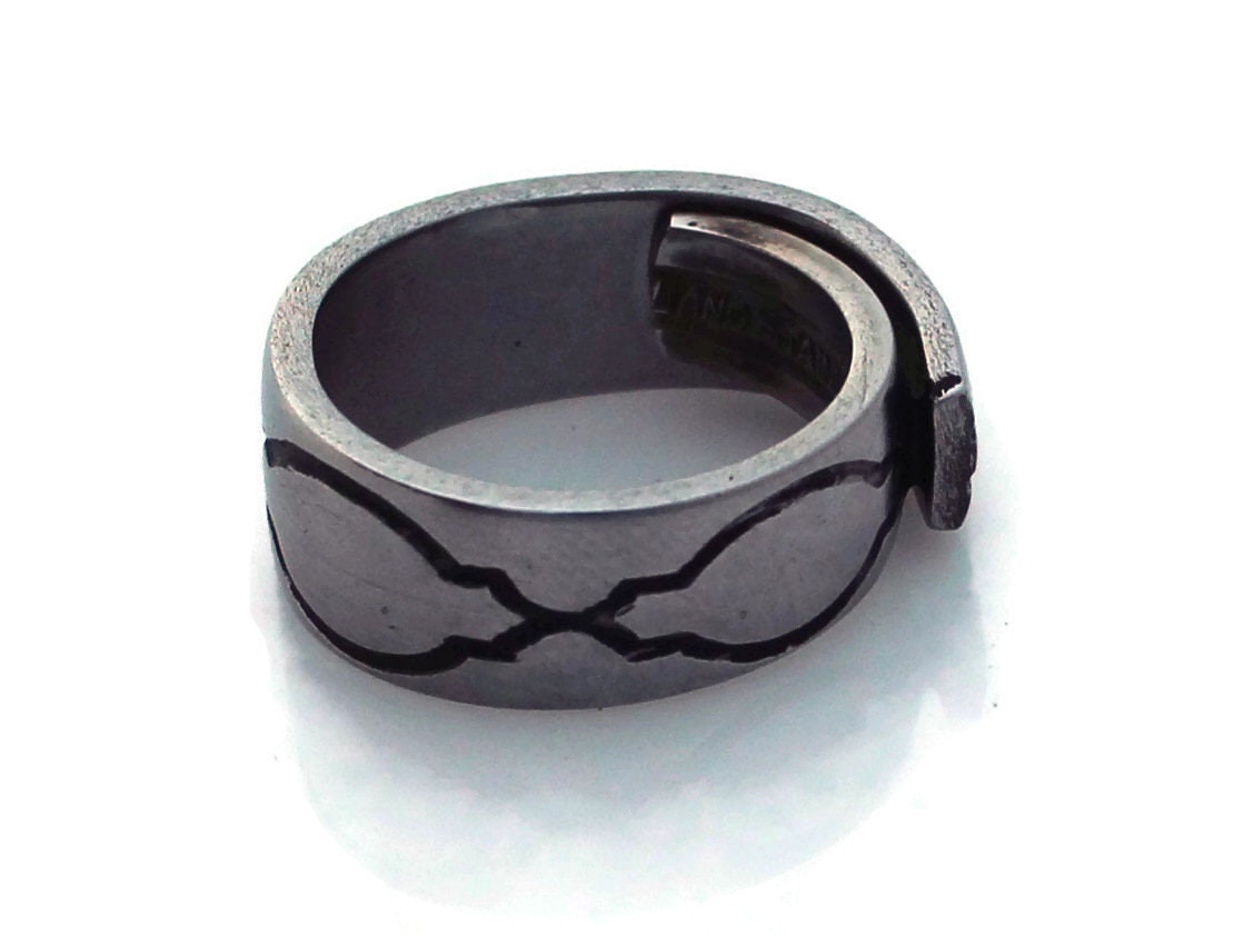 Small Stainless Steel Spoon Ring Caledonia Thin Band No Tarnish Silverware Jewelry Spoon Rings Gift for Him Mens Ring Cheap Gift