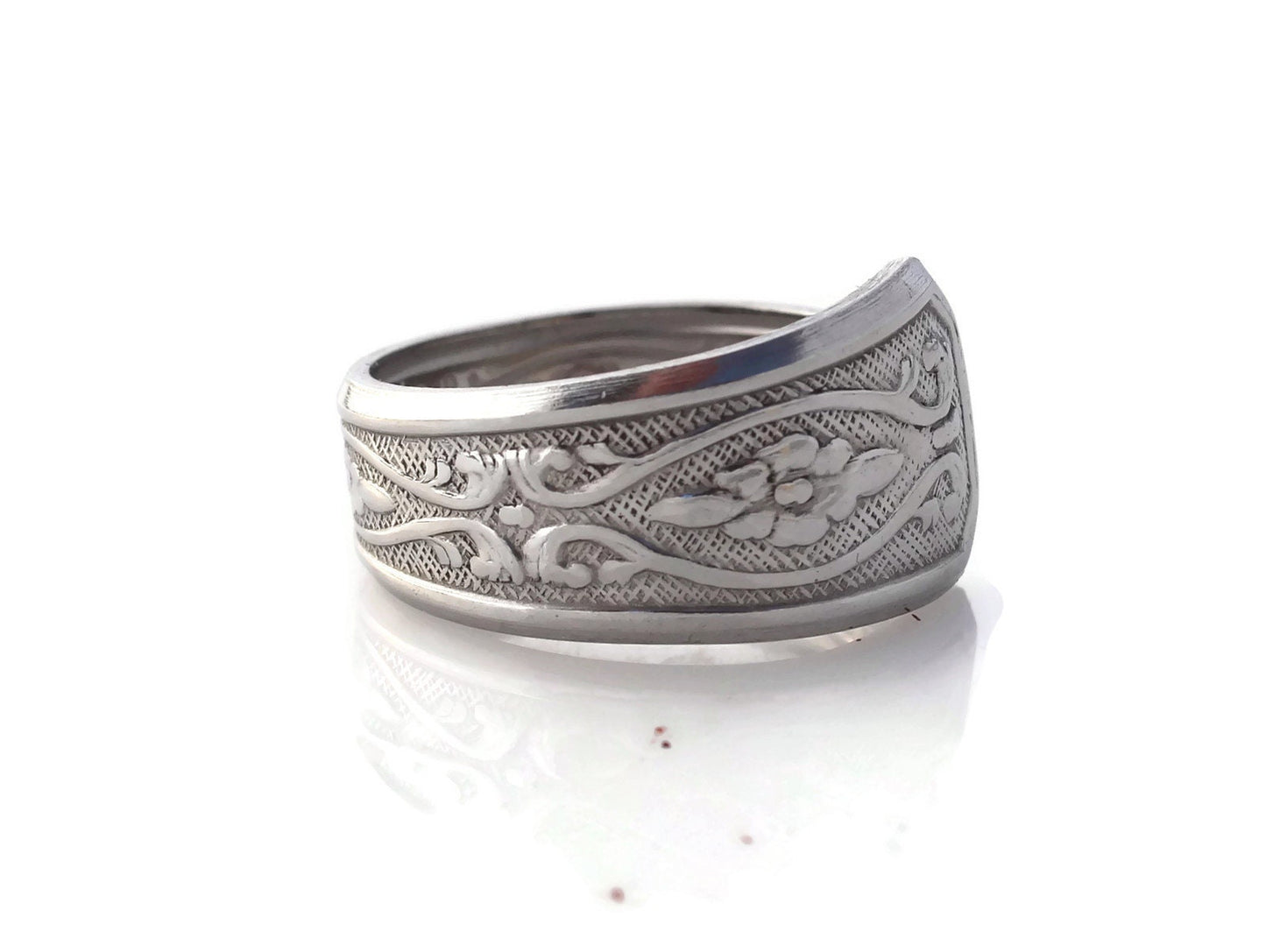 Stainless Steel Ring Mens Ring Spoon Ring Blah Ring Boring Ring Buy This Blah Ring...not to be confused with Bling Ring Buy It!