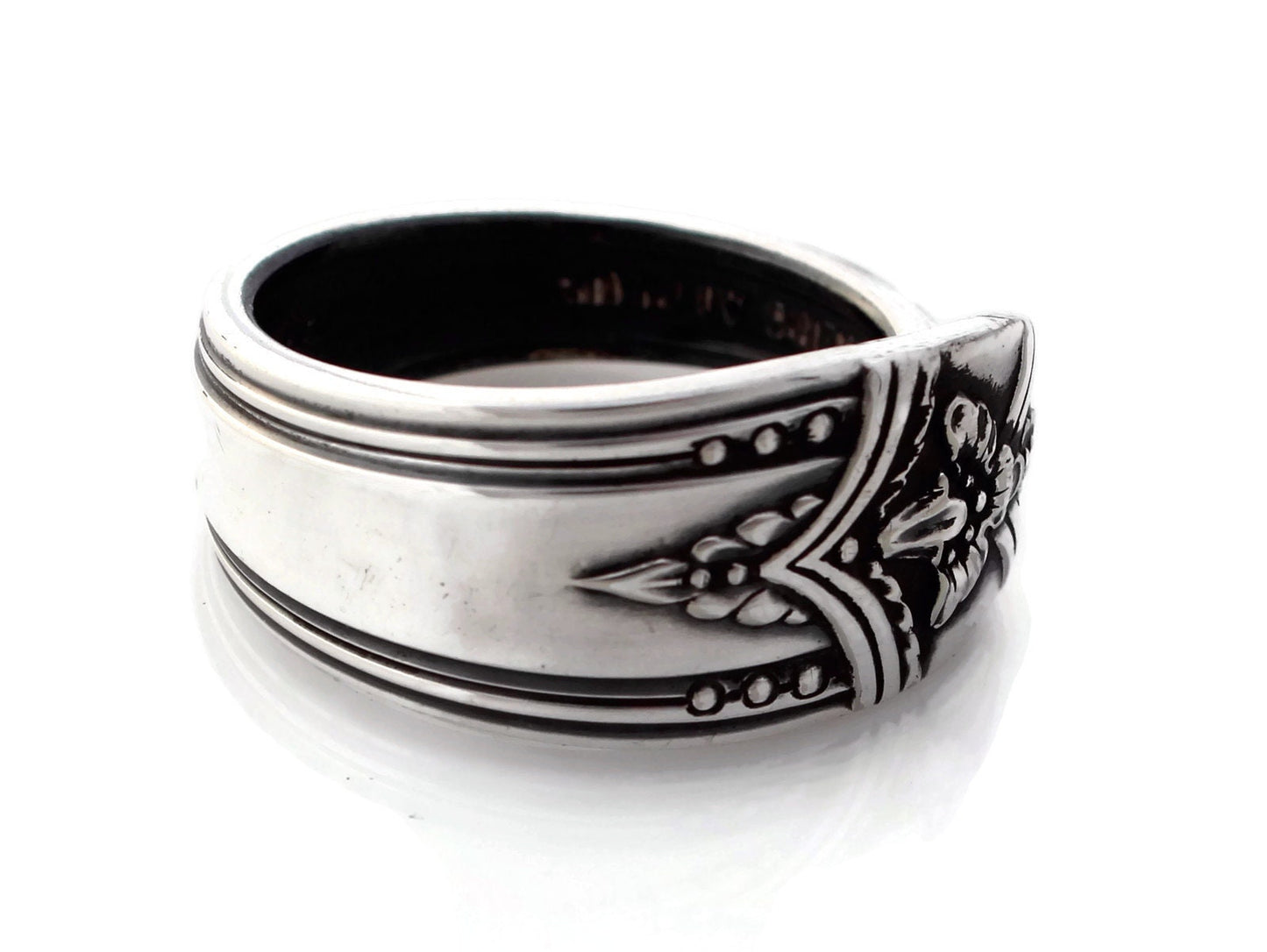 Awesome Art Deco Spoon Ring La Ronnie Silverware Jewlery 1945 Art Deco Jewelry