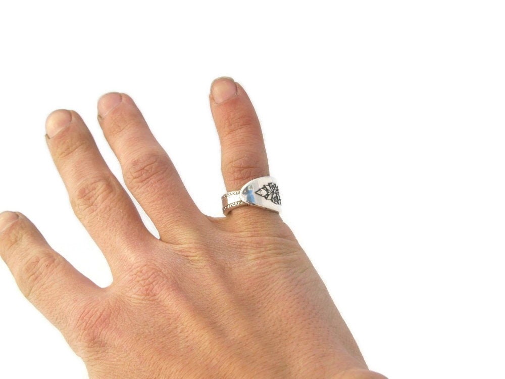 Authentic Spoon Ring Floral Ring Lady Stuart 1949