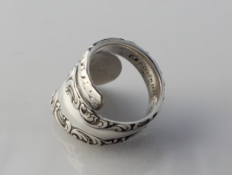 Wrapped Antique Spoon Ring A Pattern Named Two