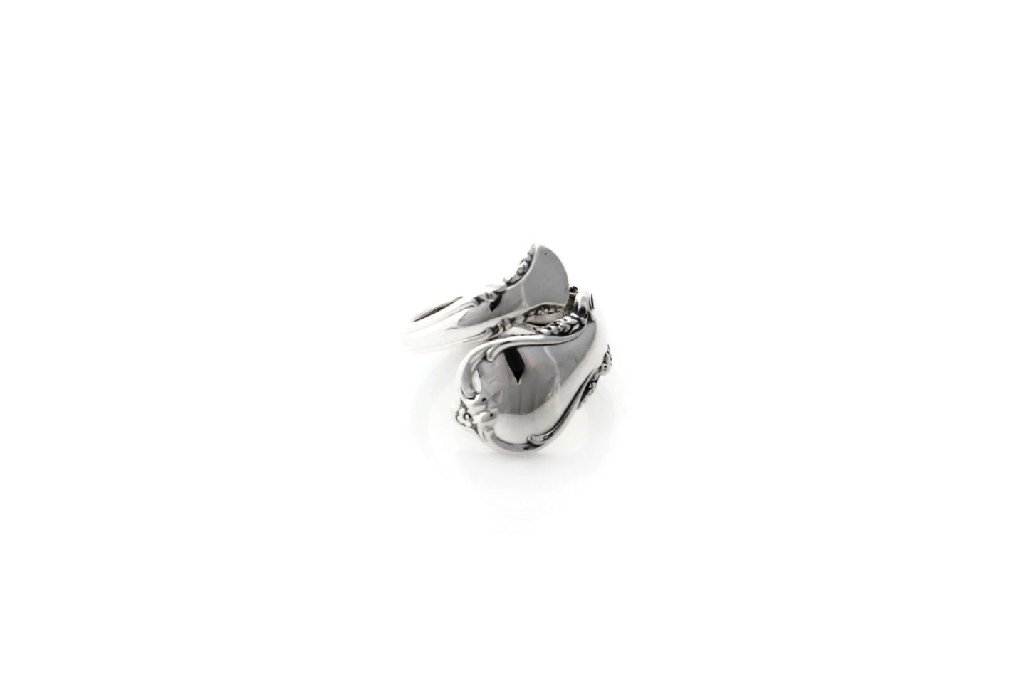 Tiny Midi Sterling Spoon Ring Angelique Pattern