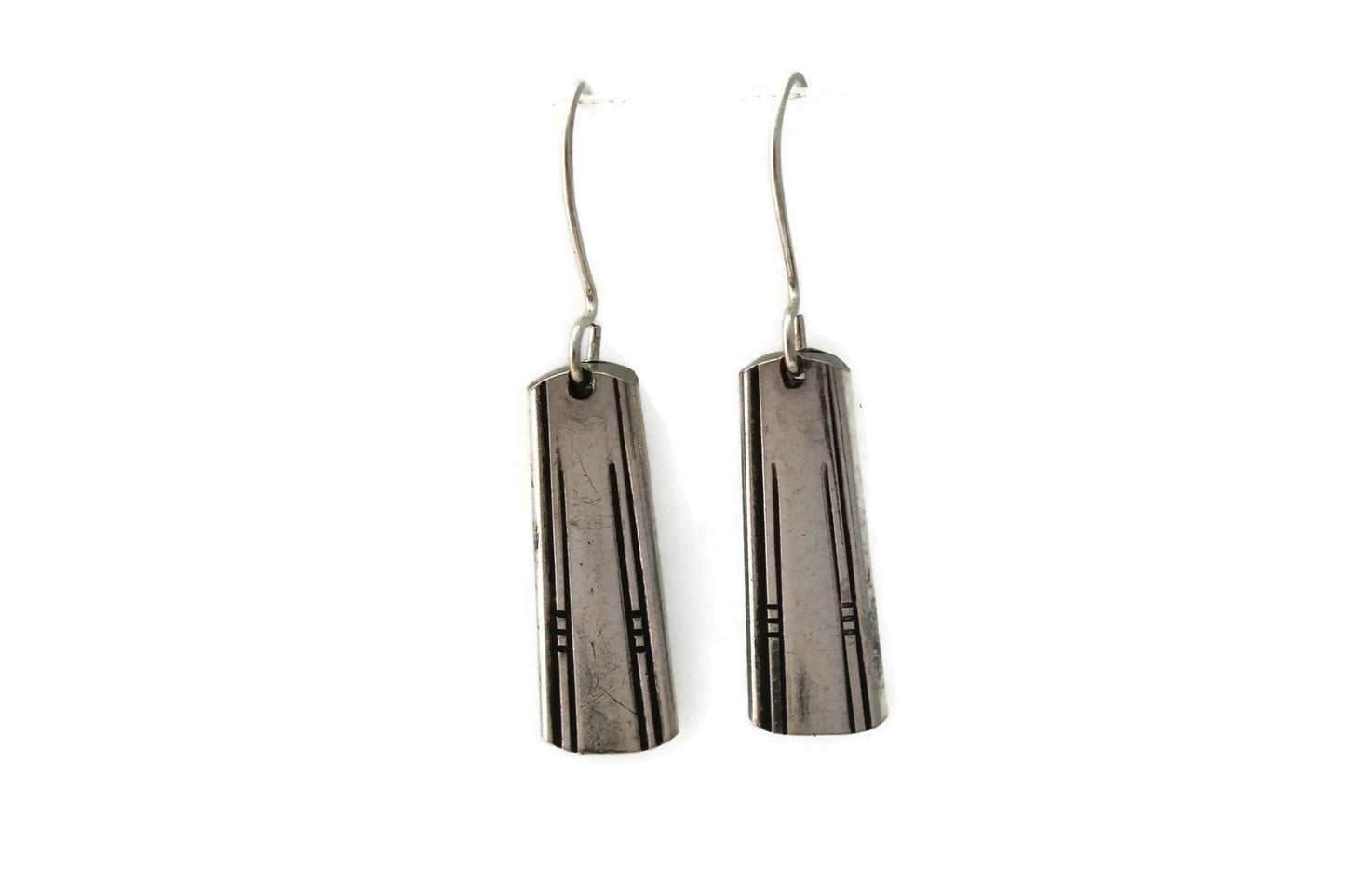 Simple Friendship Art Deco Earrings Silver Earrings 1932 Silverware Jewelry