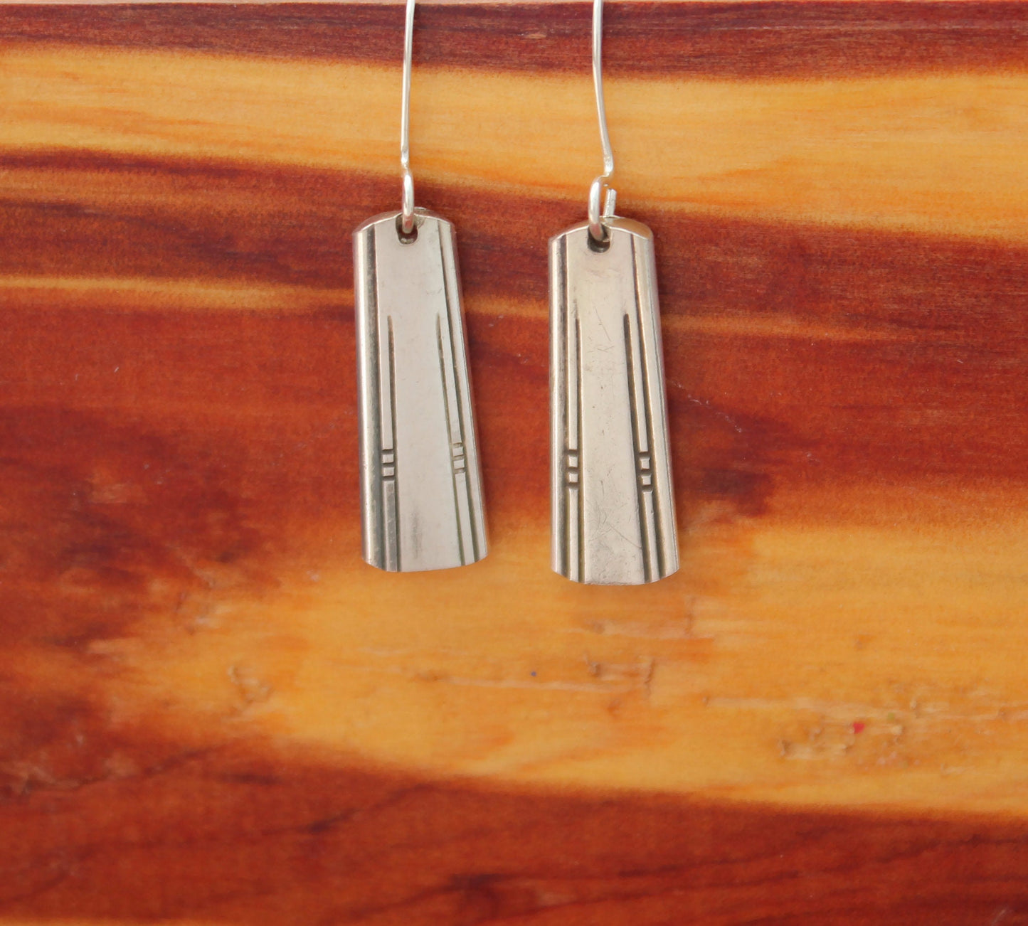 Simple Friendship Art Deco Earrings Silver Earrings 1932 Silverware Jewelry