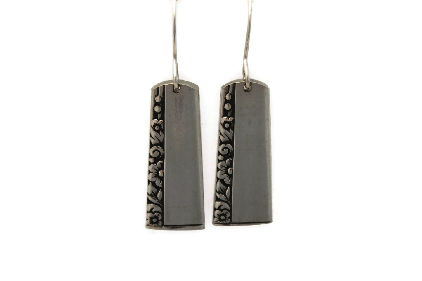 Caprice 1937 Art Deco Spoon Earrings Silverware Earrings