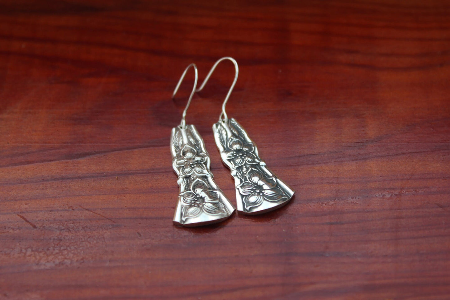 Genuine Orange Blossom Spoon Earrings