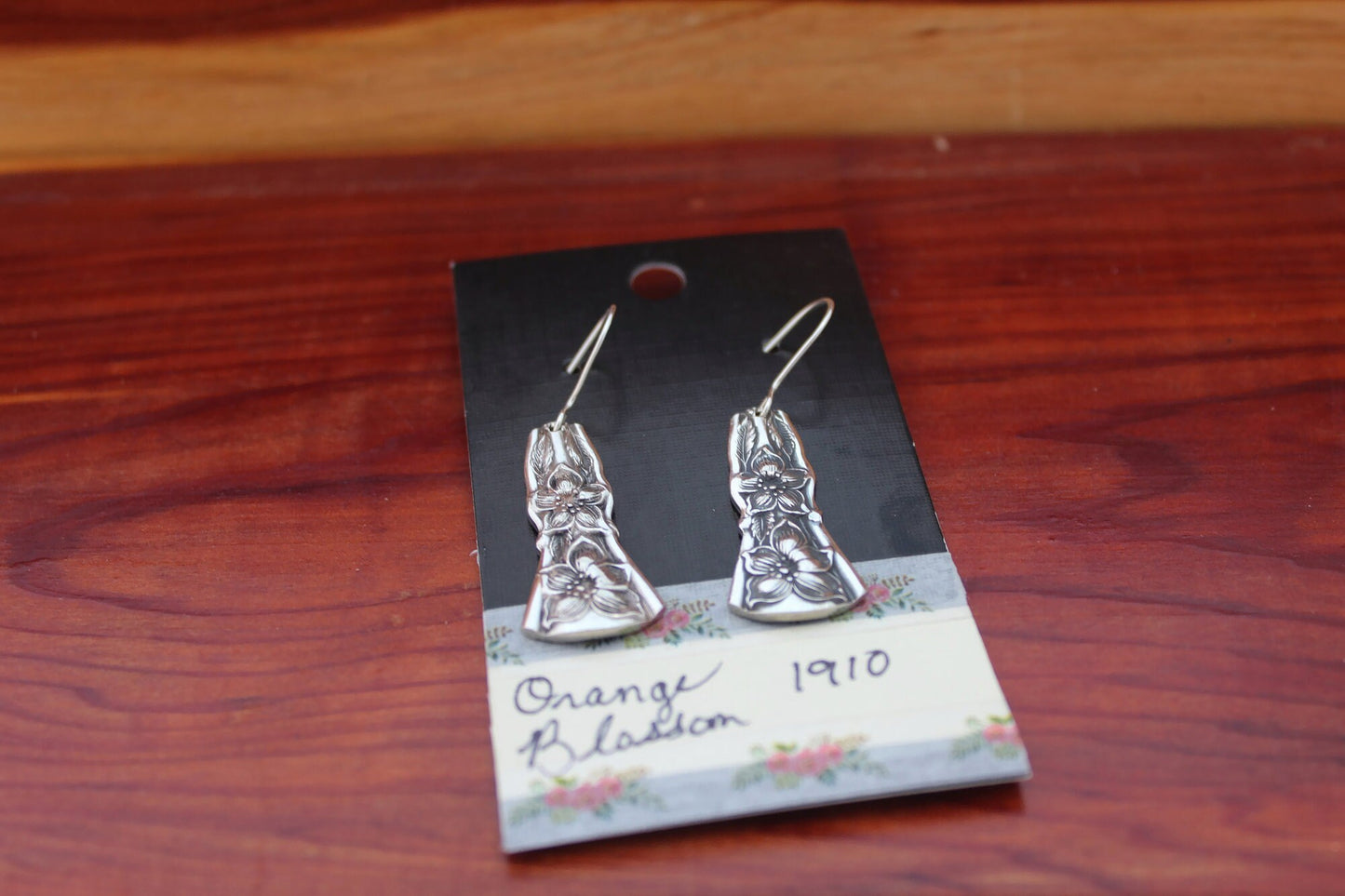 Genuine Orange Blossom Spoon Earrings