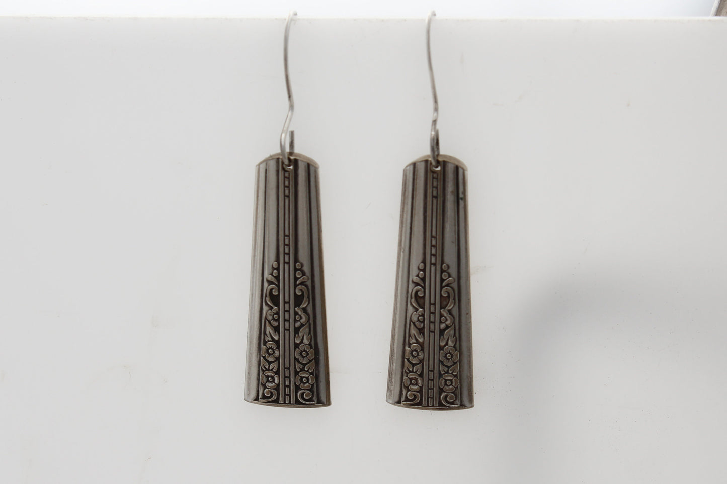 Awesome Art Deco Earrings Celebrity Silver Earrings 1939 Silverware Jewelry