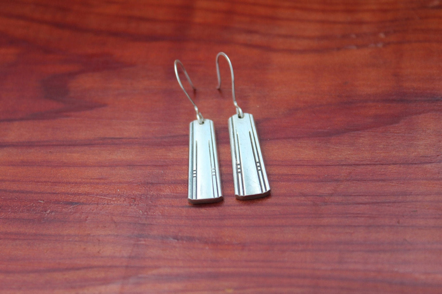 Simple Friendship Art Deco Earrings Silver Earrings 1932 Silverware Jewelry