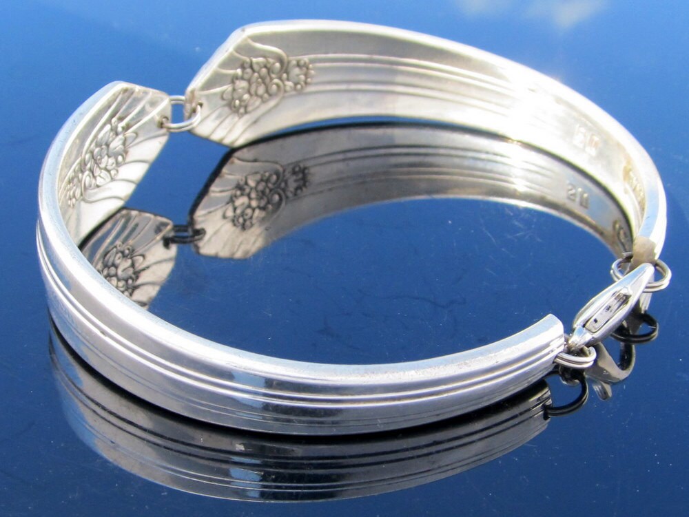 Art Deco Bracelet Spoon Bracelet Silverware Jewelry Silverware Bracelet Imperial Pattern Gift for Her Gift for Him Christmas Gift On Sale!!