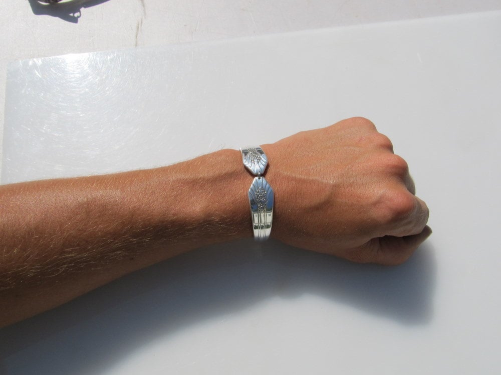 Art Deco Bracelet Spoon Bracelet Silverware Jewelry Silverware Bracelet Imperial Pattern Gift for Her Gift for Him Christmas Gift On Sale!!