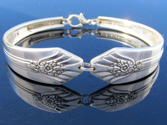 Art Deco Bracelet Spoon Bracelet Silverware Jewelry Silverware Bracelet Imperial Pattern Gift for Her Gift for Him Christmas Gift On Sale!!