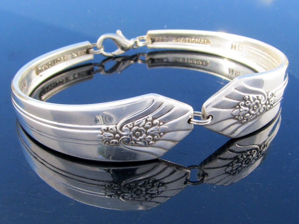 Art Deco Bracelet Spoon Bracelet Silverware Jewelry Silverware Bracelet Imperial Pattern Gift for Her Gift for Him Christmas Gift On Sale!!
