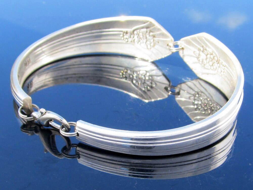 Art Deco Bracelet Spoon Bracelet Silverware Jewelry Silverware Bracelet Imperial Pattern Gift for Her Gift for Him Christmas Gift On Sale!!