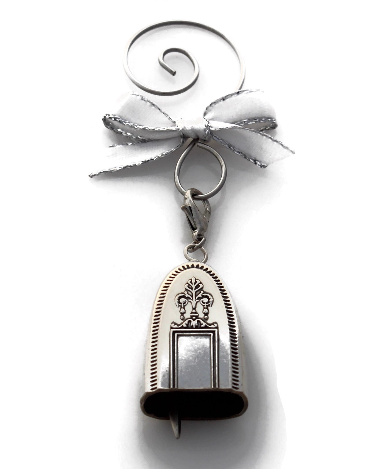 Ornament Grosvenor Holiday Ornament Christmas Ornament Beautiful Silver Bell Ornament Magical Fairy Ornament from 1921