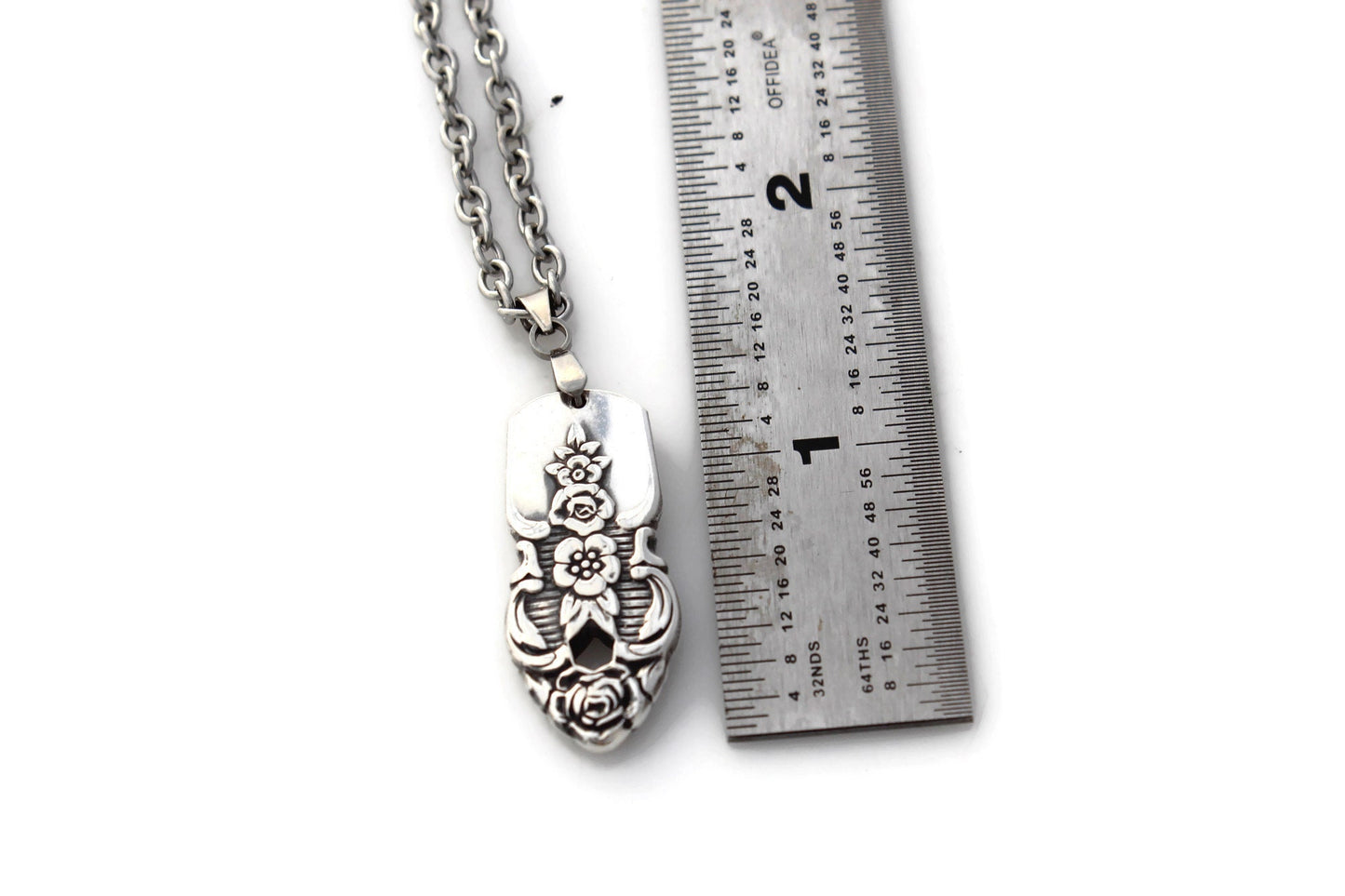 Unique Pendant Silverware Jewelry Art Deco Pendant Necklace Distinction 1951 Gift For Her