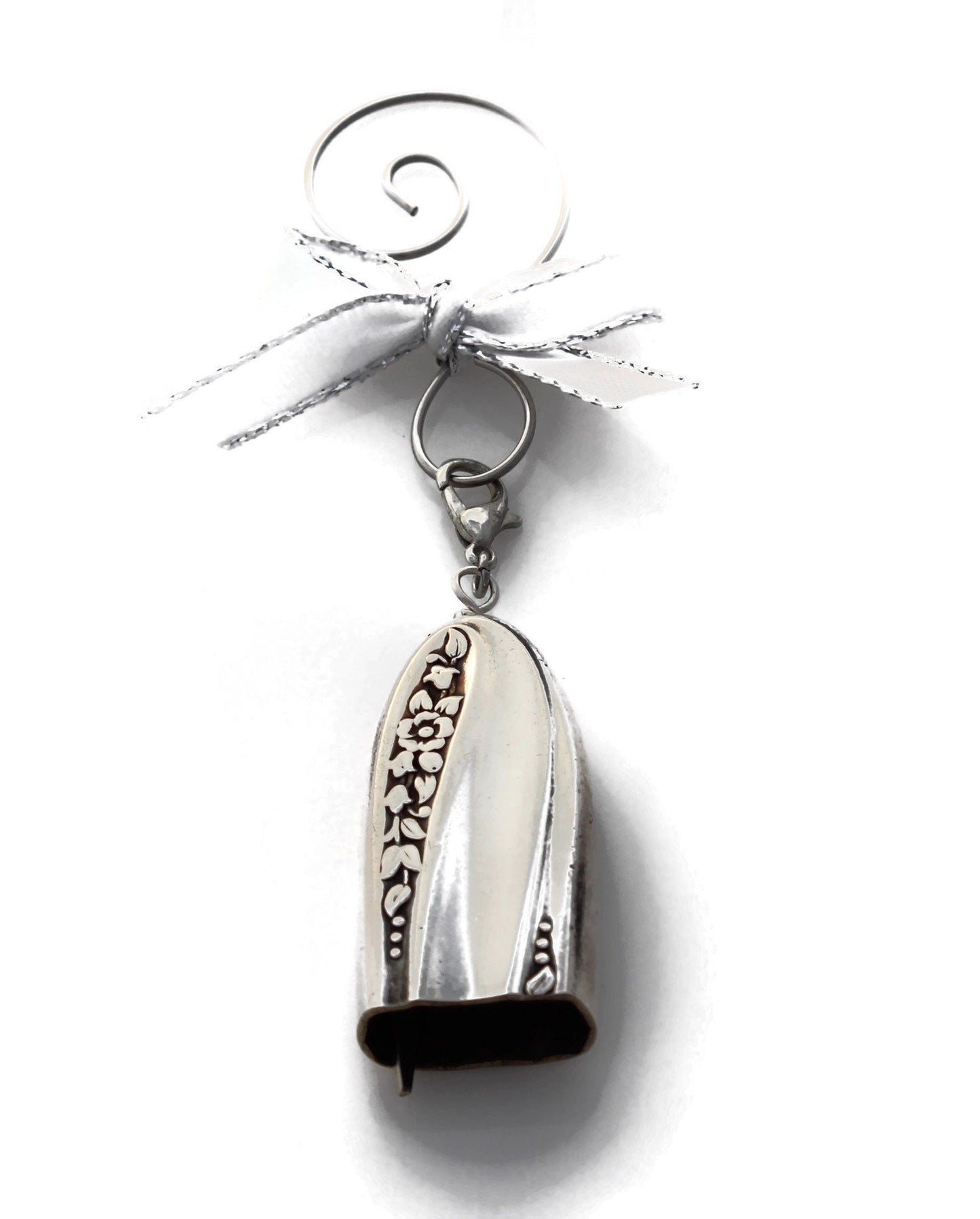 Holiday Ornament Modern Precious Magical Fairy Ornament Christmas Tree Ornament Angel Bell Ornament Silver Bells