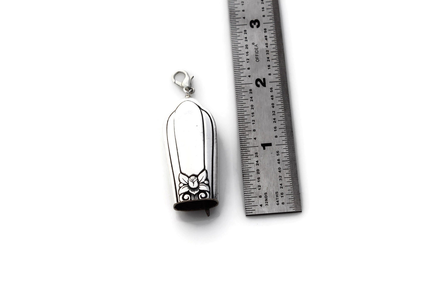 Silver Bell Holiday Ornament Christmas Ornament Beautiful Bell Ornament Magical Fairy Ornament Antique Ornament