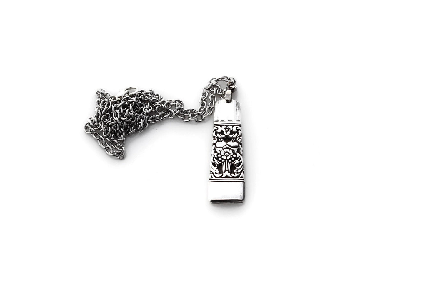 Beautiful Pierced Pendant Silverware Jewelry Pendant Necklace Coronation 1936 Gift For Her