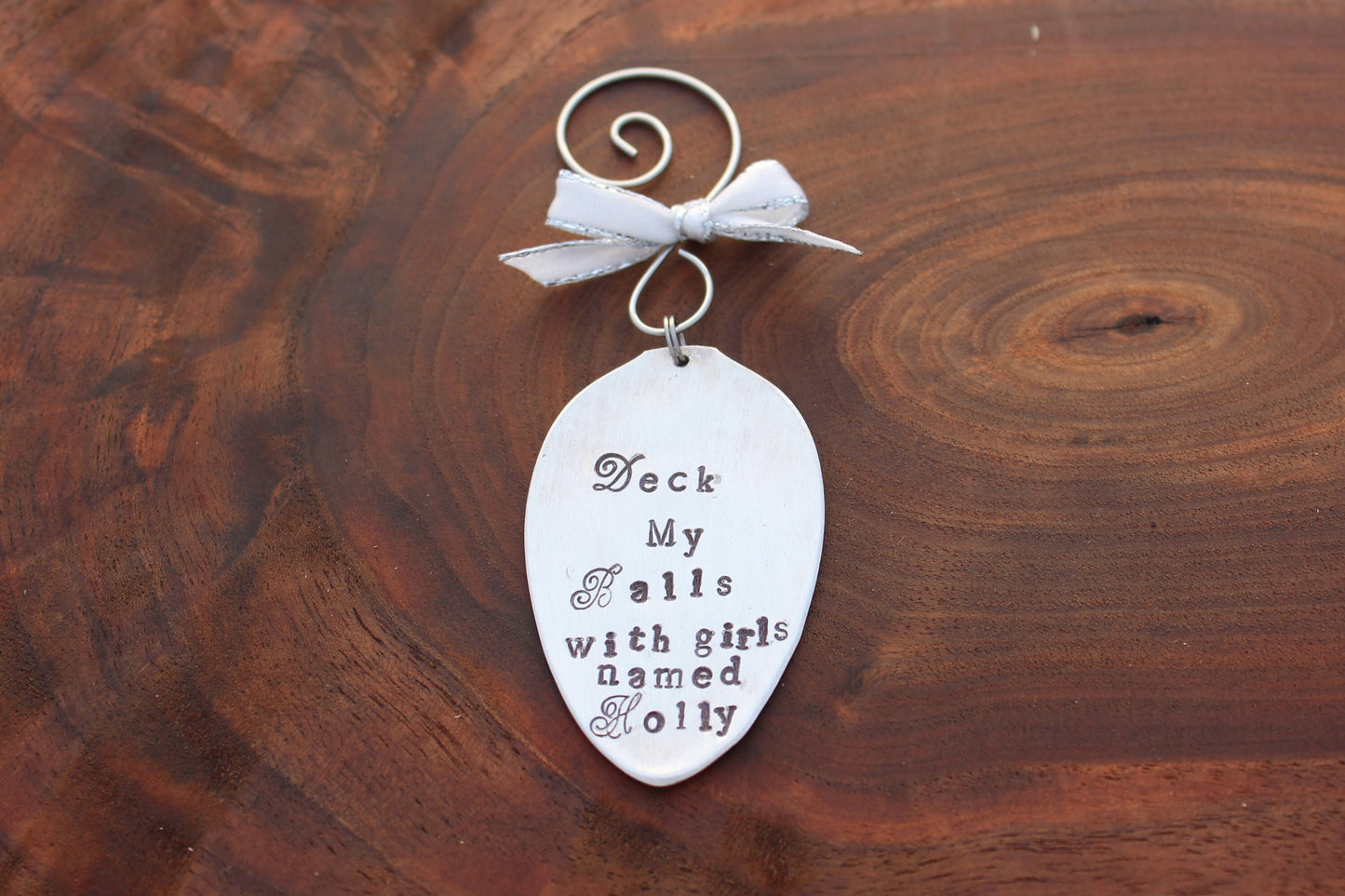 Funny Christmas Ornament Stocking Stuffer Naughty Ornament Tree Ornament Deck the Halls or Deck Your Balls? Gift for Him Gift for Her