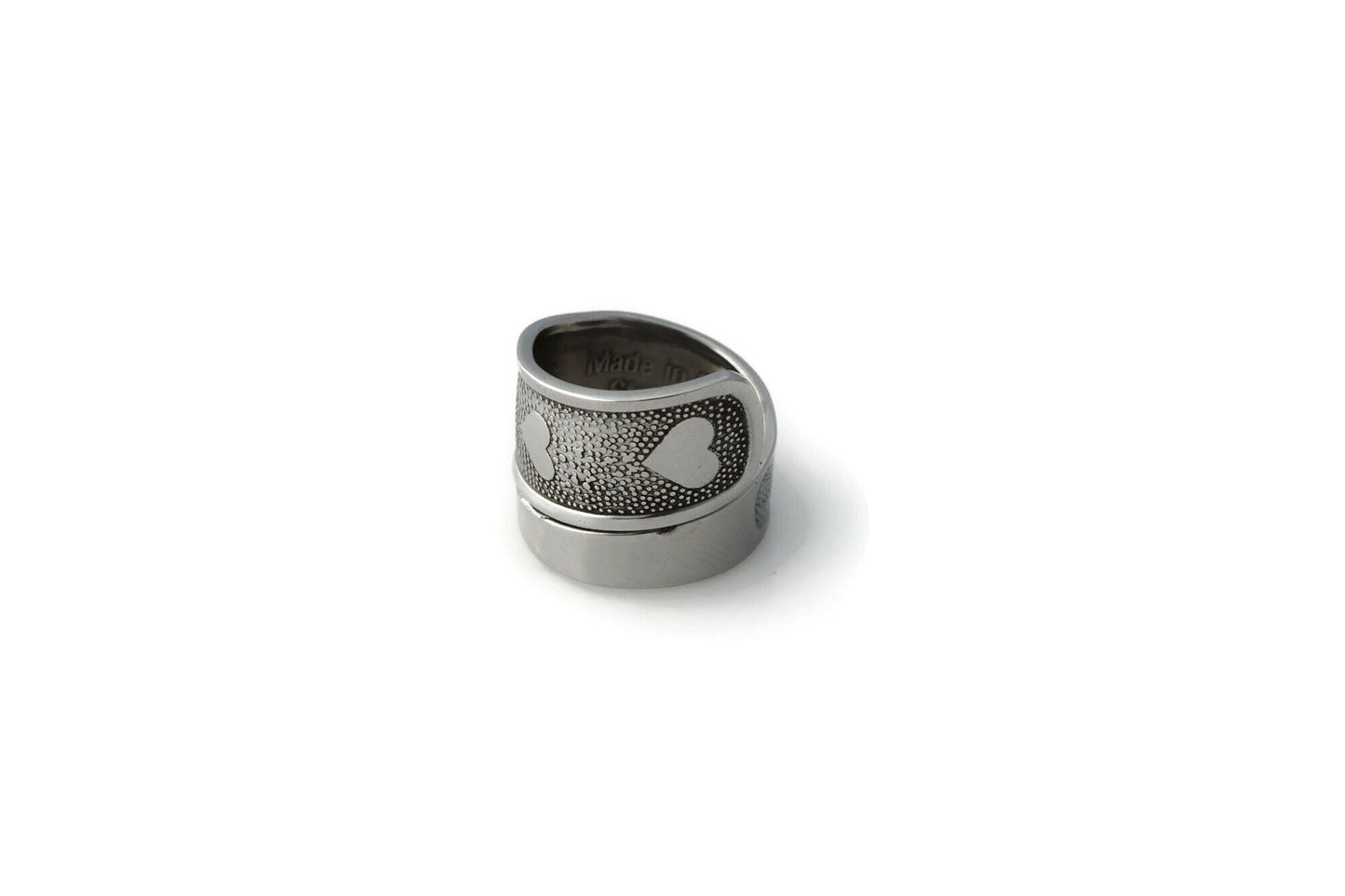 Hearts of Love Ring Stainless Steel Spoon Ring Baby Spoon Full of Hearts & Love