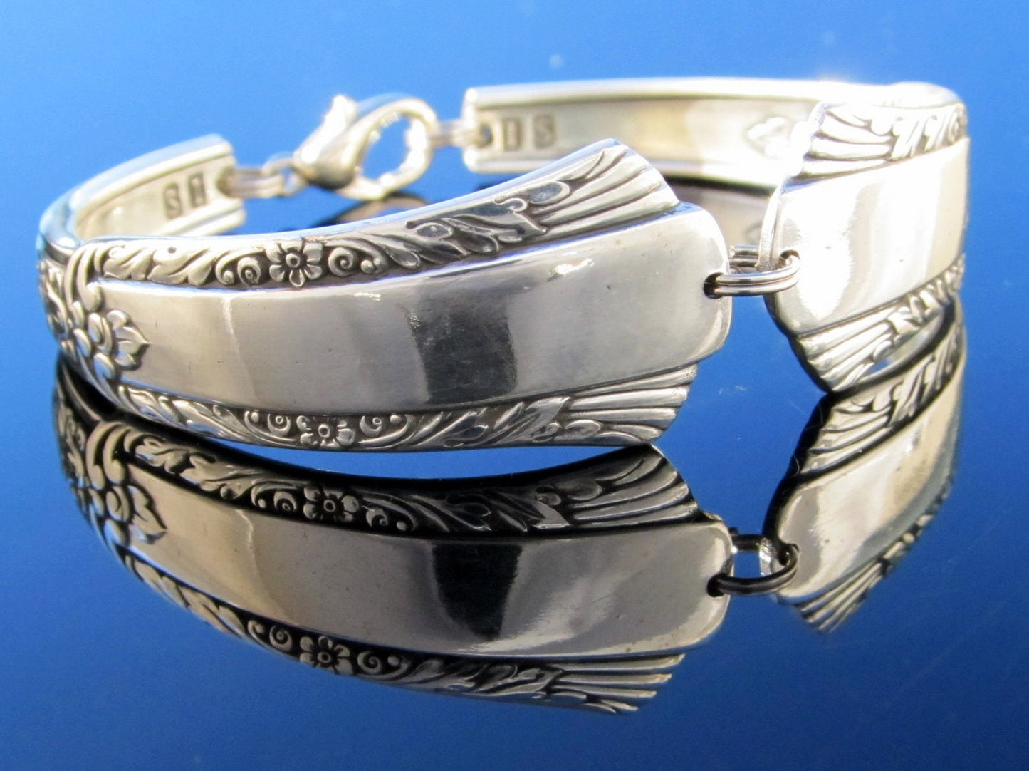Men's Art Deco Silverware Bracelet Spoon Bracelet Treasure 1940 Gift for Him Gift for Her Christmas Gift On Sale Bracelet