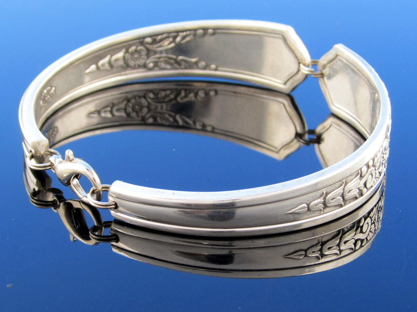 Floral Jasmine Art Deco Spoon Bracelet