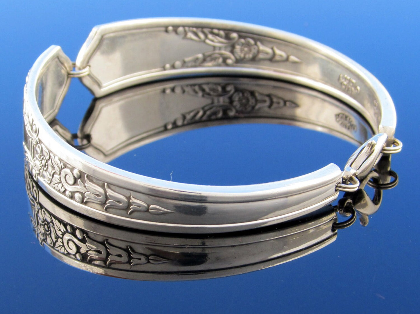 Floral Jasmine Art Deco Spoon Bracelet