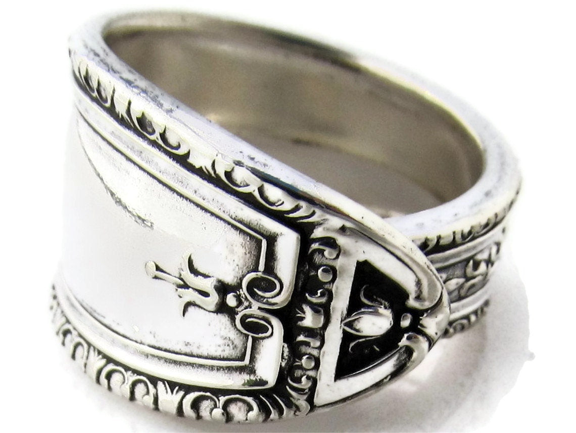 Awesome Art Deco Spoon Ring Louisiana Band Style From 1924