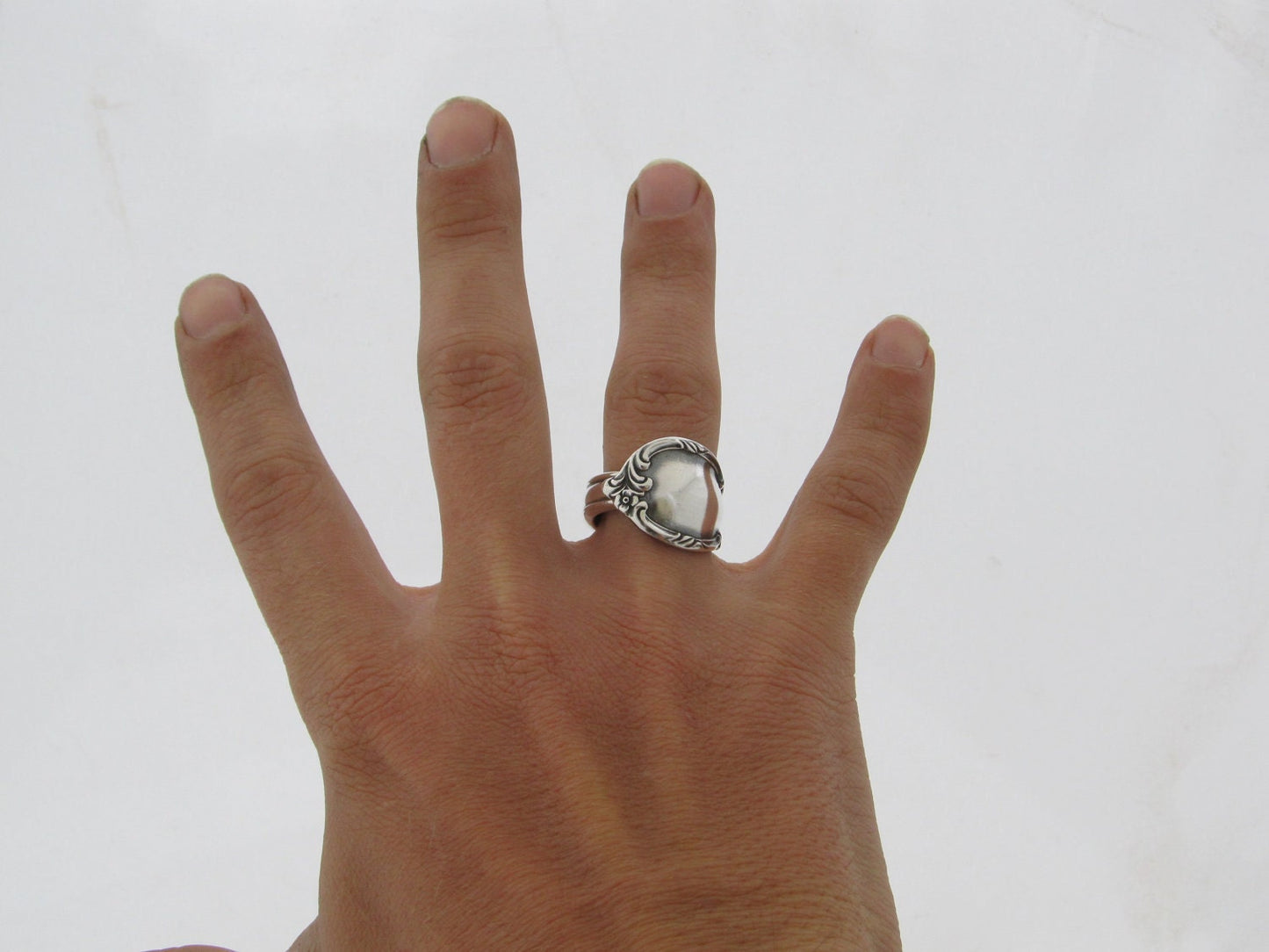 Silver Spoon Ring All Sizes Reflection 1959 Classic