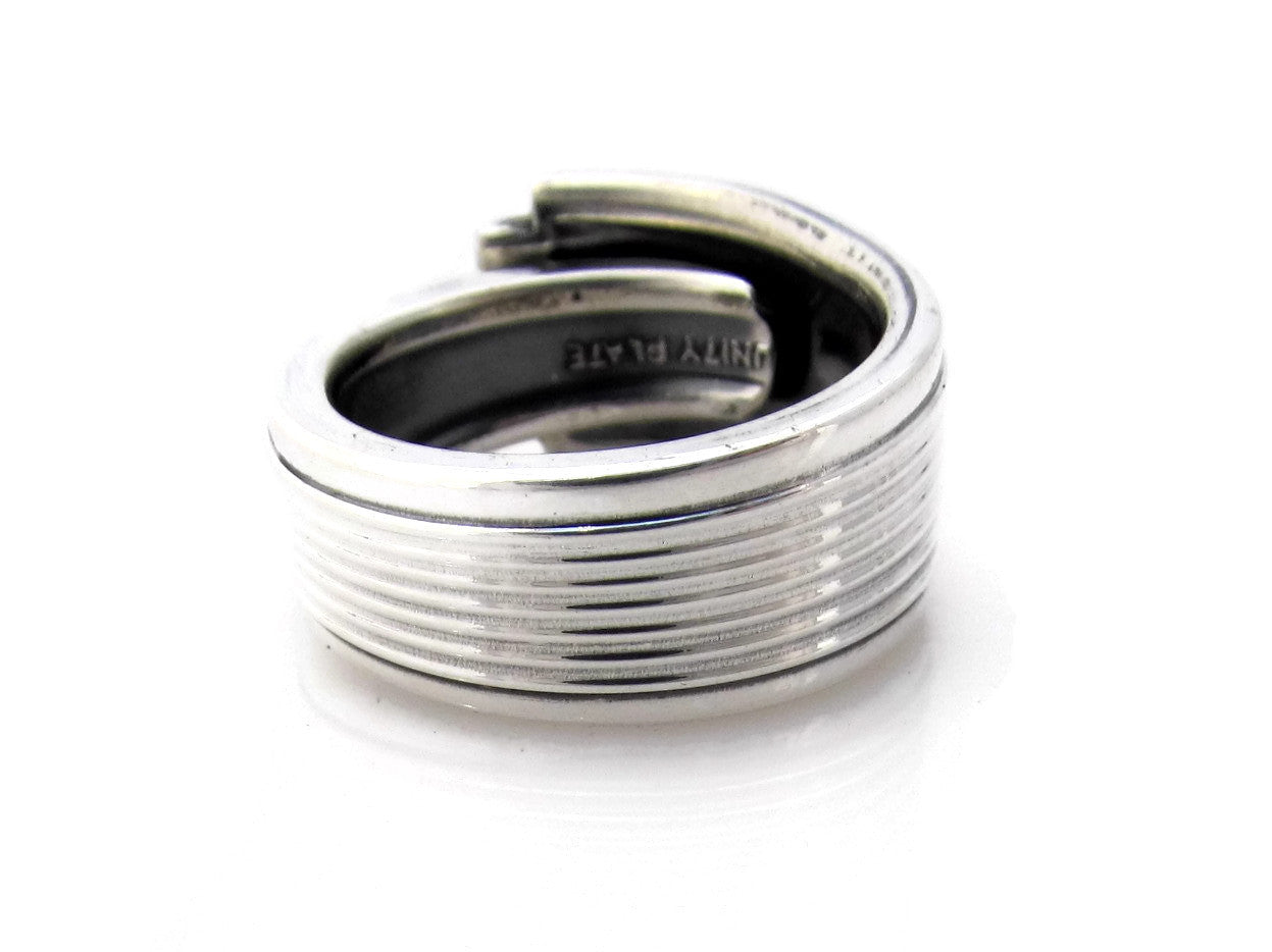 Spoon Ring Noblesse Art Deco Silverware Jewelry