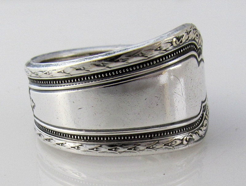 Spoon Ring Chalfonte Art Deco 1926 Choose Your Letter Personalize