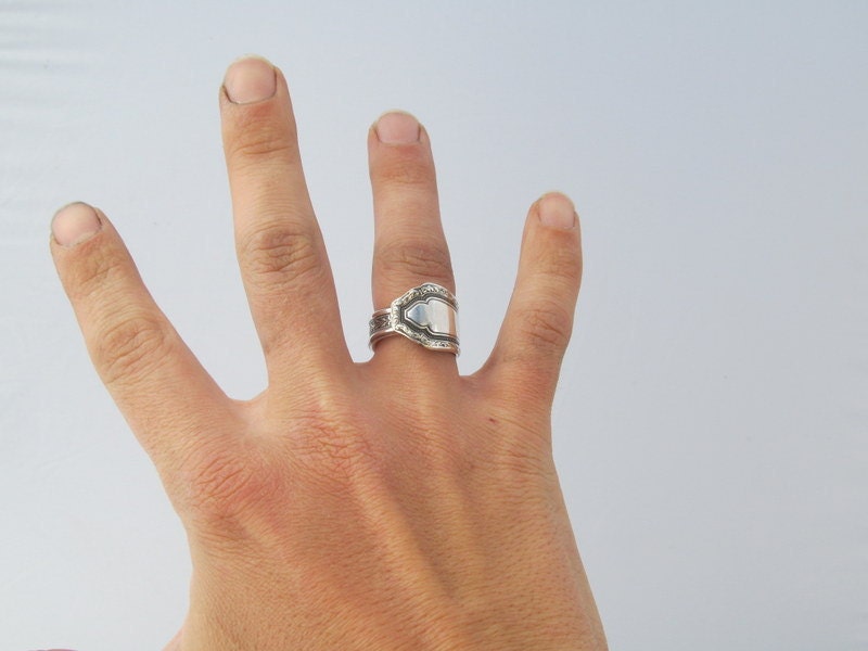 Spoon Ring Chalfonte Art Deco 1926 Choose Your Letter Personalize