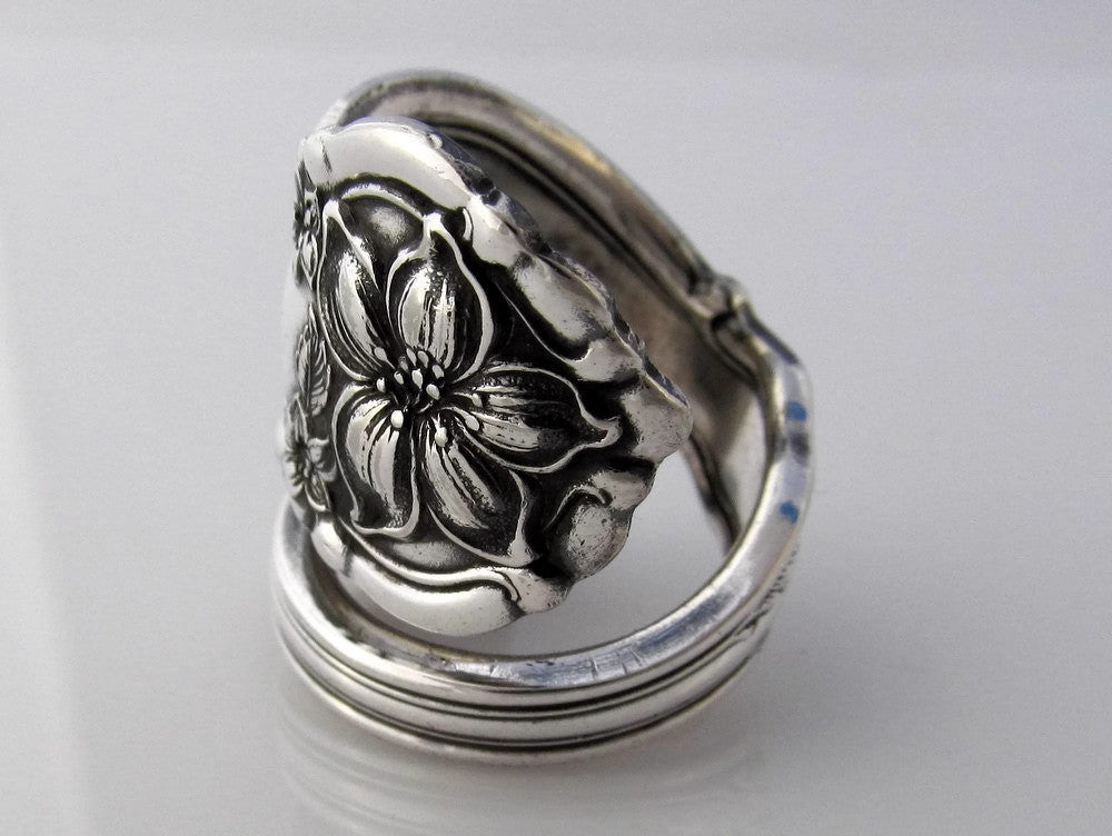 Spoon Ring Wrapped Orange Blossom