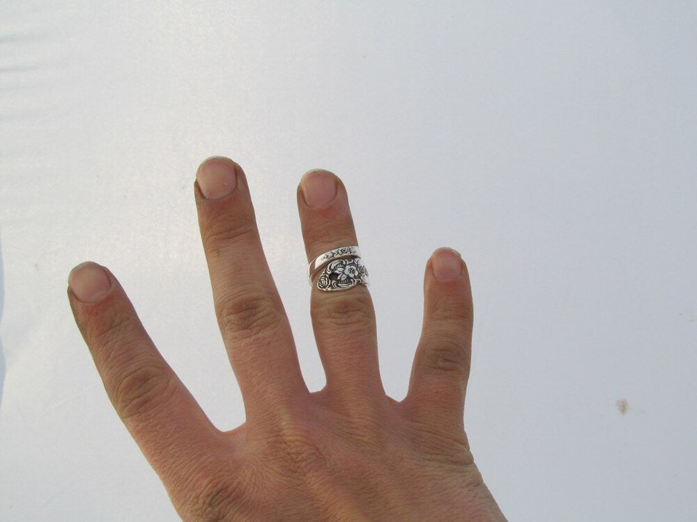 Spoon Ring Wrapped Distinction Demitasse Pierced Ring