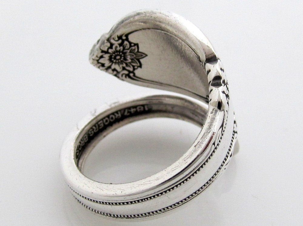 Spoon Ring Wrapped Remembrance Demitasse Sizes 5 - 8