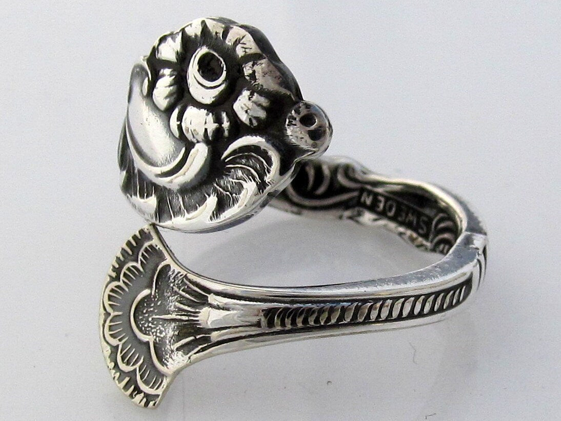 Demitasse Spoon Ring Wrapped Sweden
