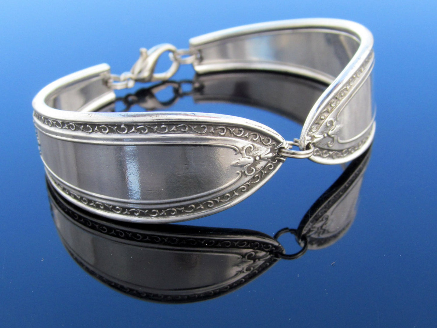 Mens Spoon Bracelet Triumph Pattern Art Deco