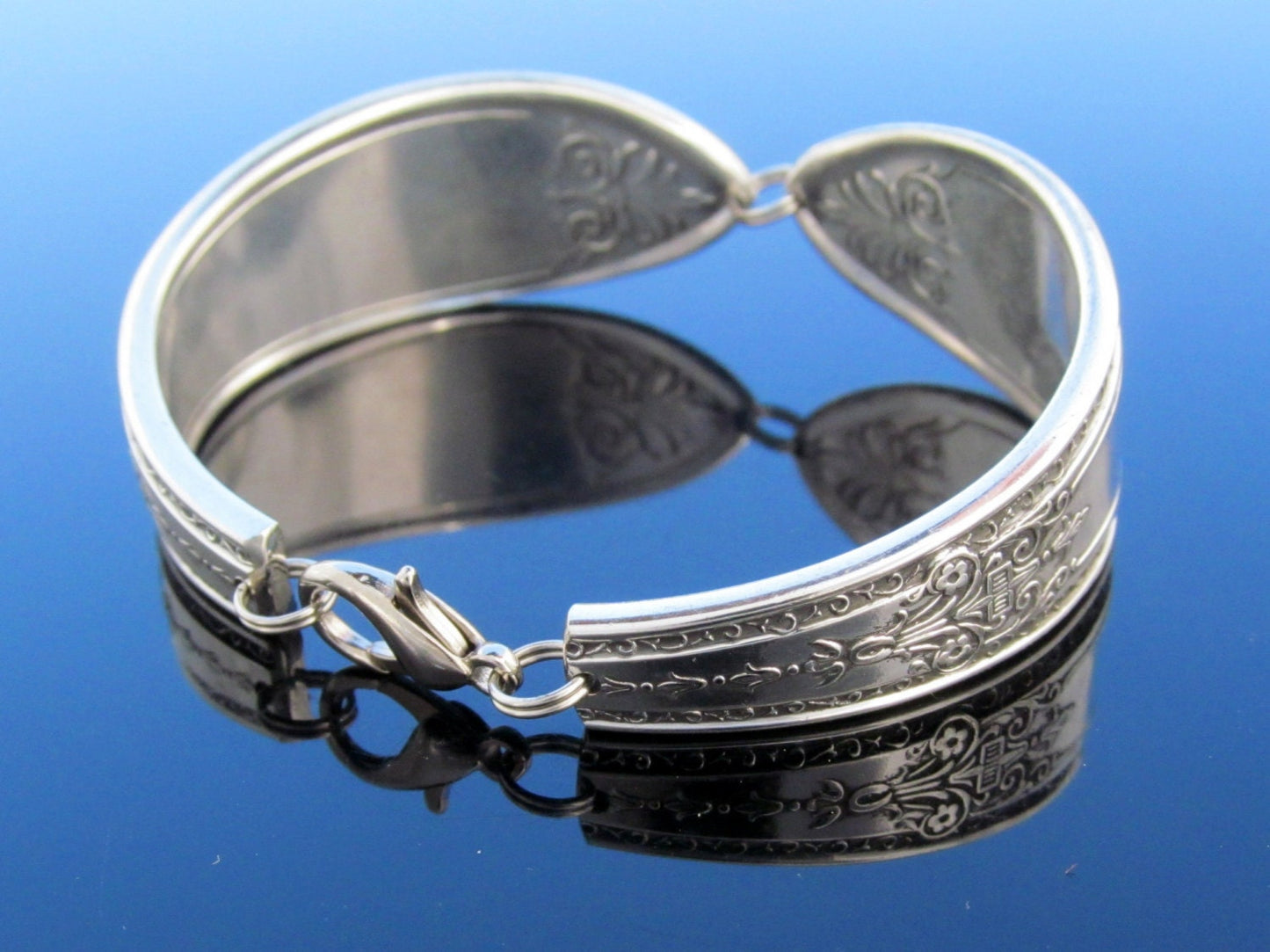 Mens Spoon Bracelet Triumph Pattern Art Deco