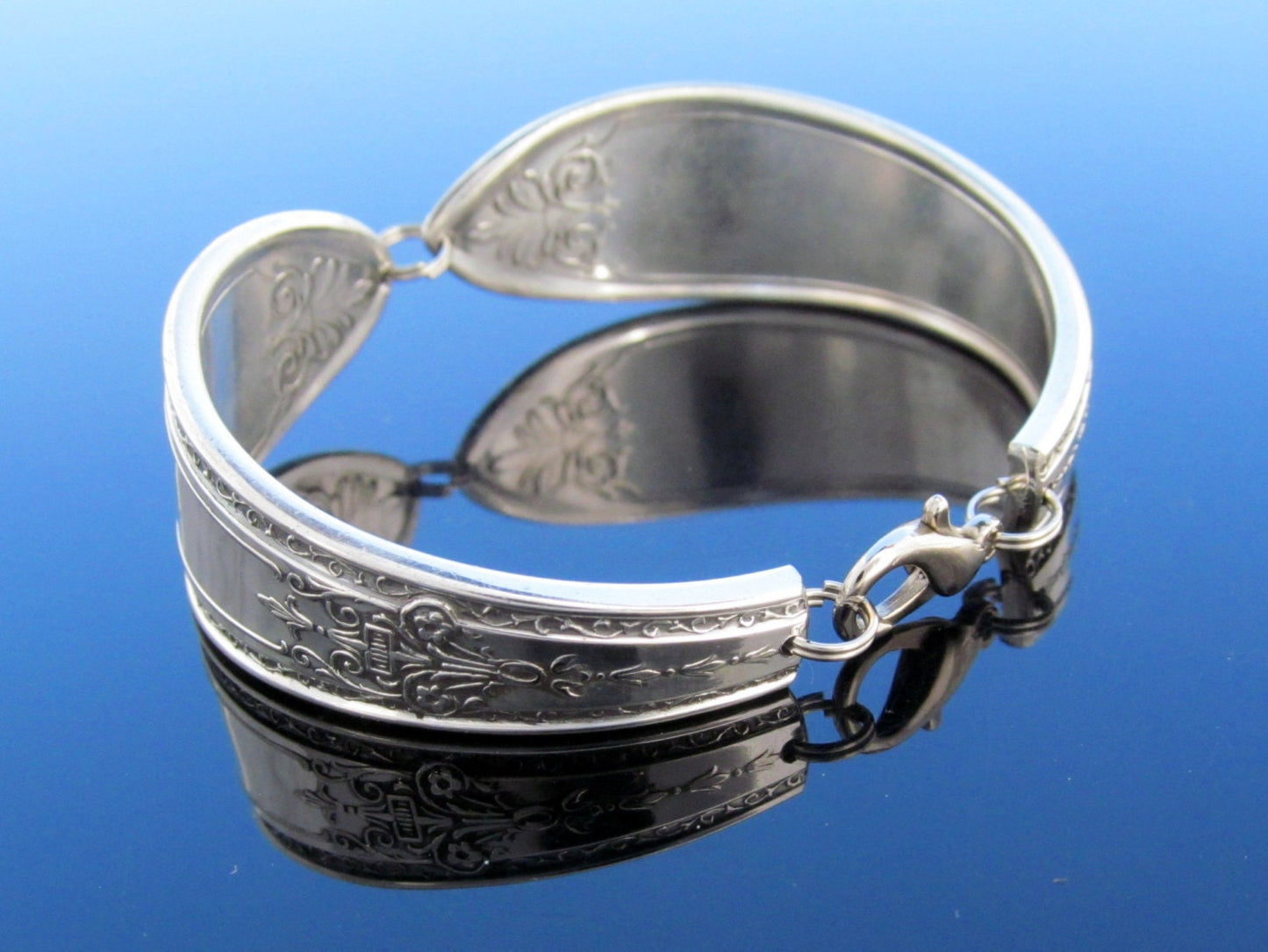 Mens Spoon Bracelet Triumph Pattern Art Deco