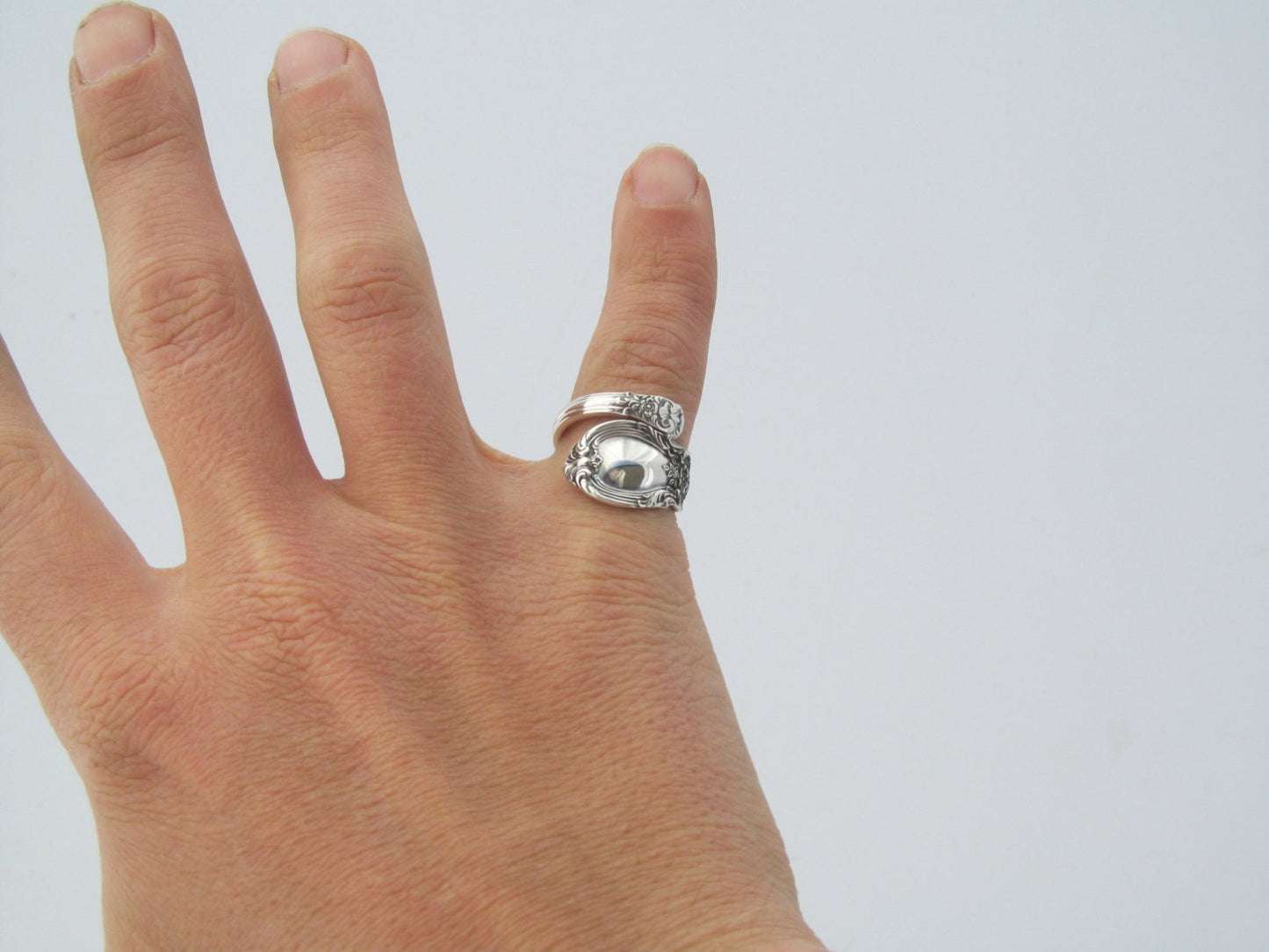 Sterling Silver Spoon Ring Lunt American Victorian Demitasse Size 4 to 9