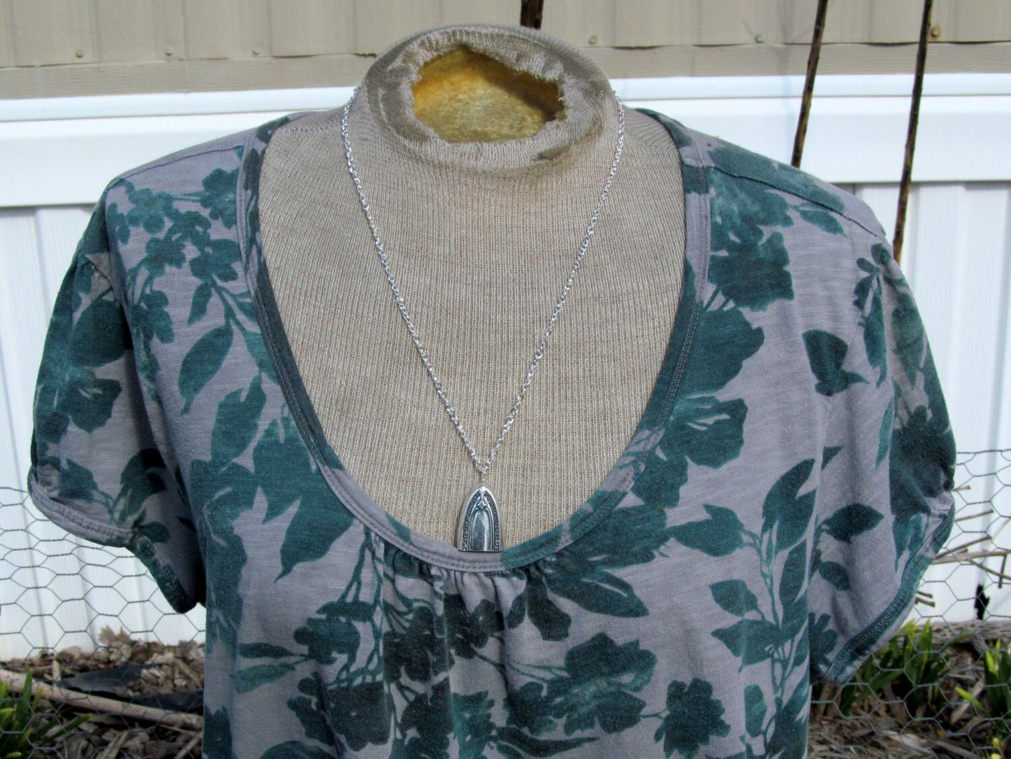 Fairy Bell Necklace Pendant Triumph Pattern Reniassance Jewelry