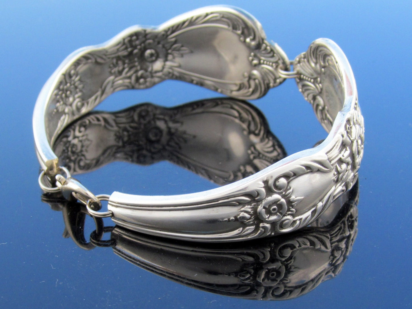 Traditional Spoon Bracelet Floral Heritage Pattern From 1953