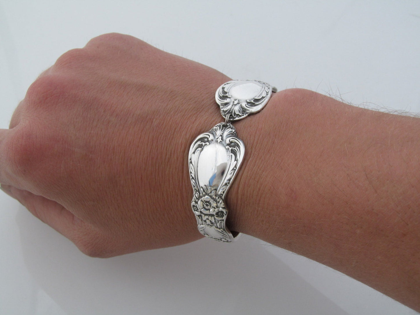 Traditional Spoon Bracelet Floral Heritage Pattern From 1953