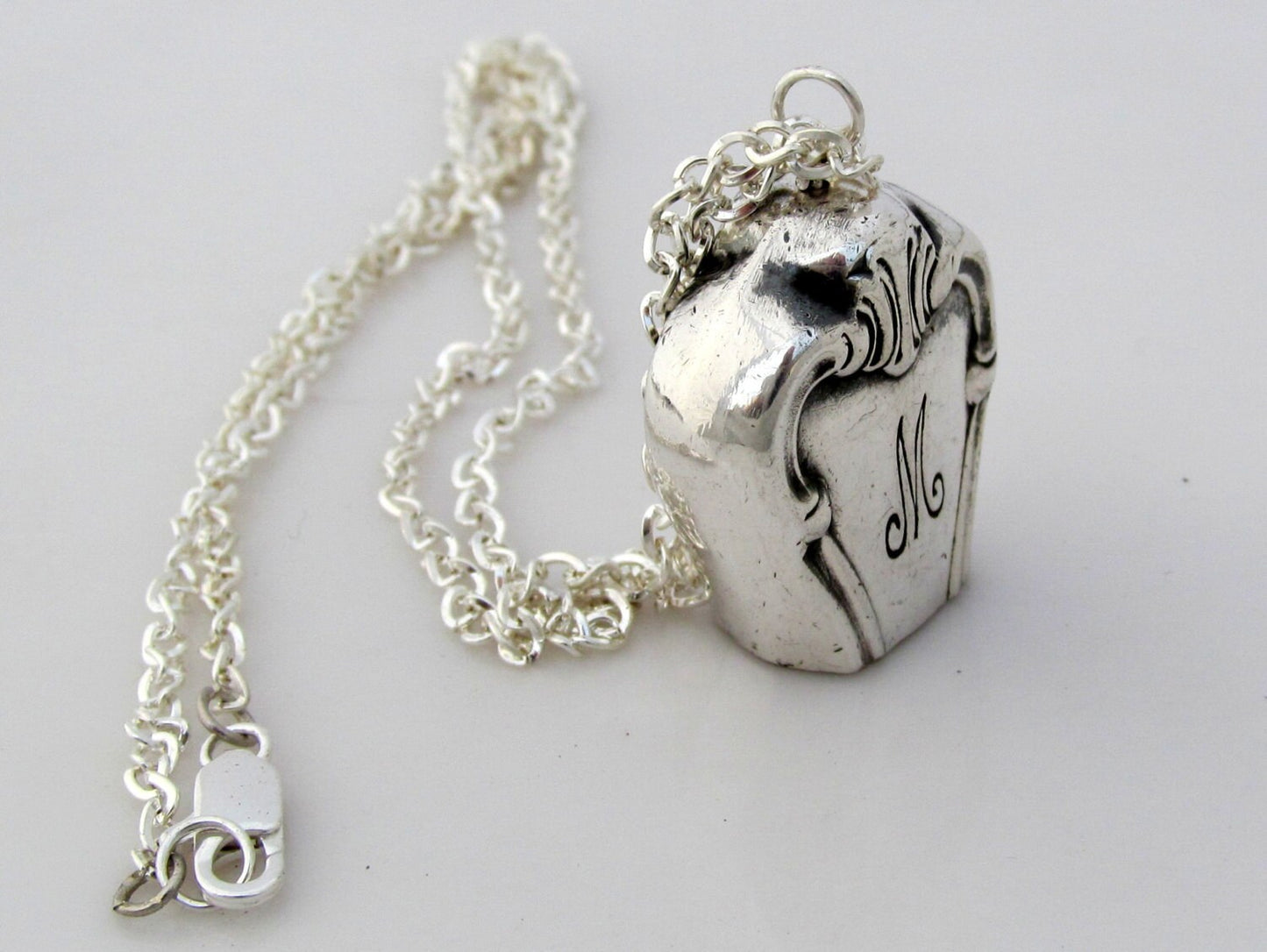 Fairy Bell Necklace With M monogram Signature 1950